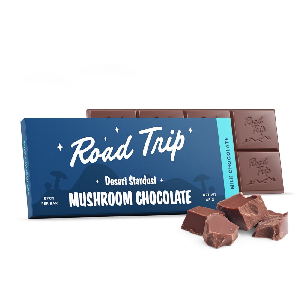 Desert Stardust Mushroom Chocolate Bar — Milk Chocolate — legal mushroom gummies, no psilocybin, lab tested, made in USA