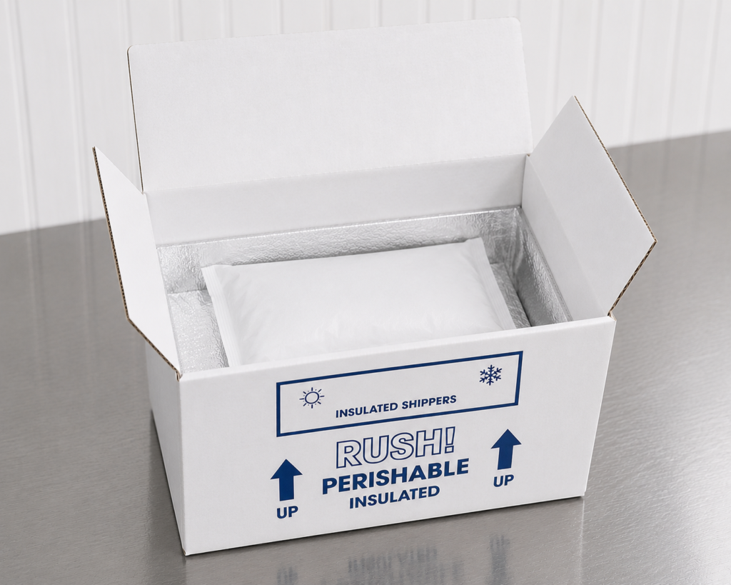 Insulated Shipping Kit + Cold Pack — legal mushroom gummies, no psilocybin, lab tested, made in USA